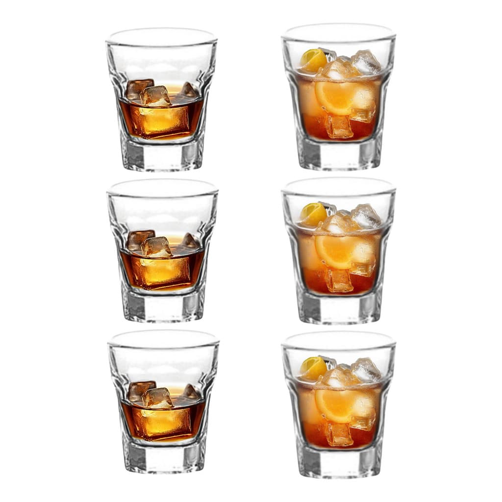 Conjunto Kit 6 Copos 215 Ml Whisky Cauboi Suco Agua Vidro