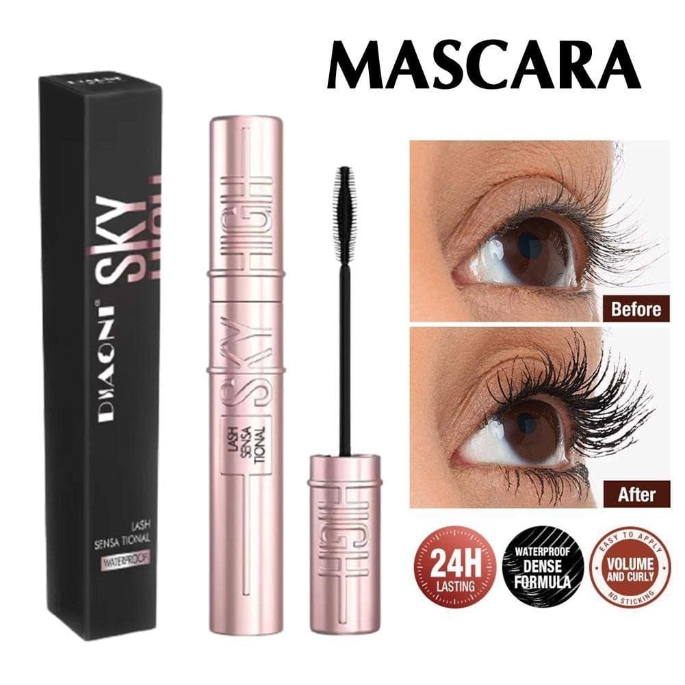 Rímel Cílios Alongamento À Prova Dwaterproof Água De Longa Duração Sedoso Chicote Preto Extensão Compõem Beleza Olho Cor