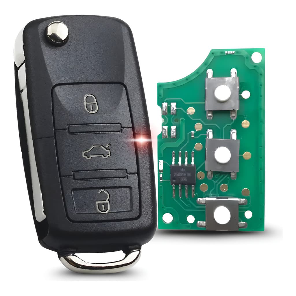 Chave Canivete Positron Vw Gol Voyage Fox Polo Saveiro G3 G4 G5