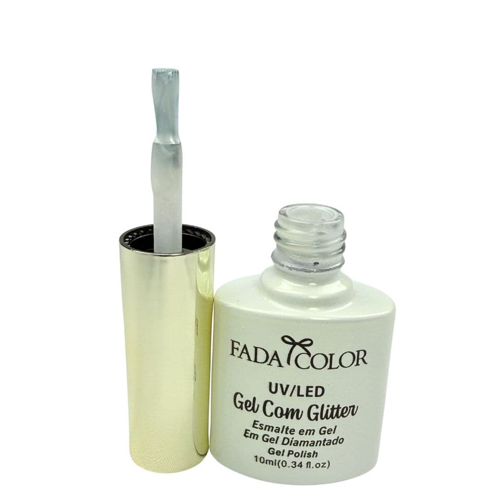 Esmalte Gel Glitter Profissional Cor42 Fada Color 10ml