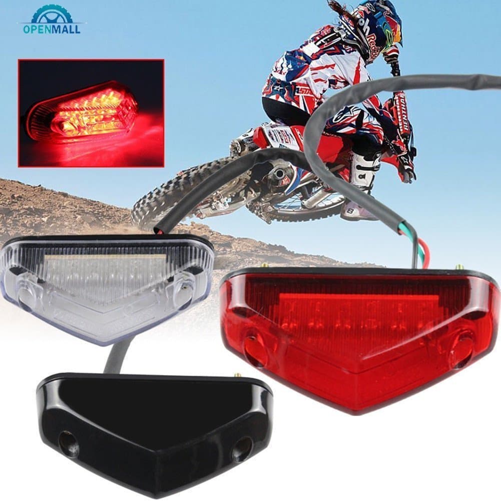 OM Universal Motocicleta DC 12V 12 LED Freio Luz Traseira Indicadores De Sinalização Lâmpada ATV Dirt Bike