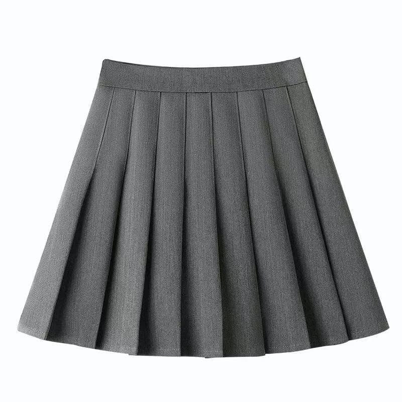 Saia plissada feminina de cintura alta A linha high-End estilo Preppy saia curta temperamento fresco doce menina saia pr