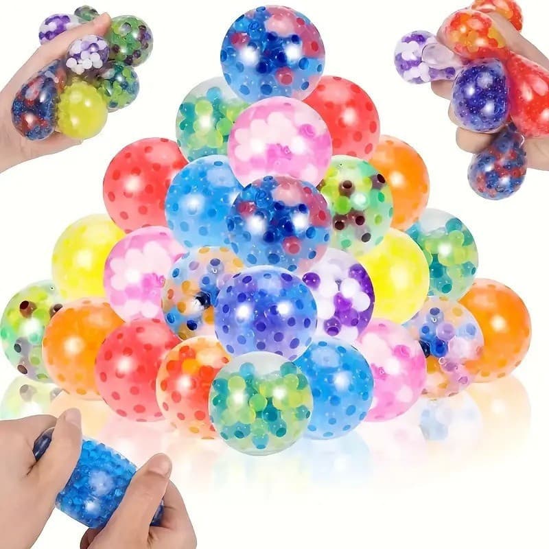5 pçs aleatório 3.5cm borracha macia uva Squeeze bola descompressão brinquedo sensorial presente de festa das crianças