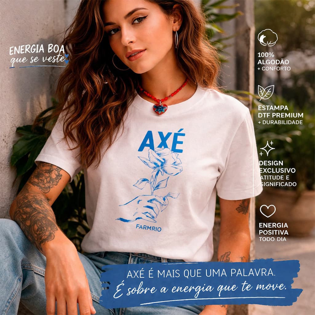 Camiseta Algodão Camisa Streetwaer Axé Estampada Premium