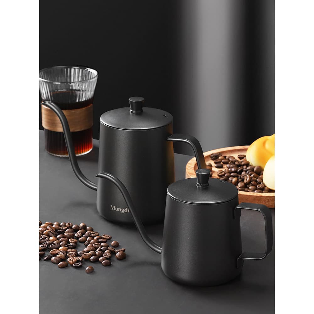 Pote de café feito à mão pendurado orelha café mão brew pote doméstico aço inoxidável boca longa pote boca fina pote got
