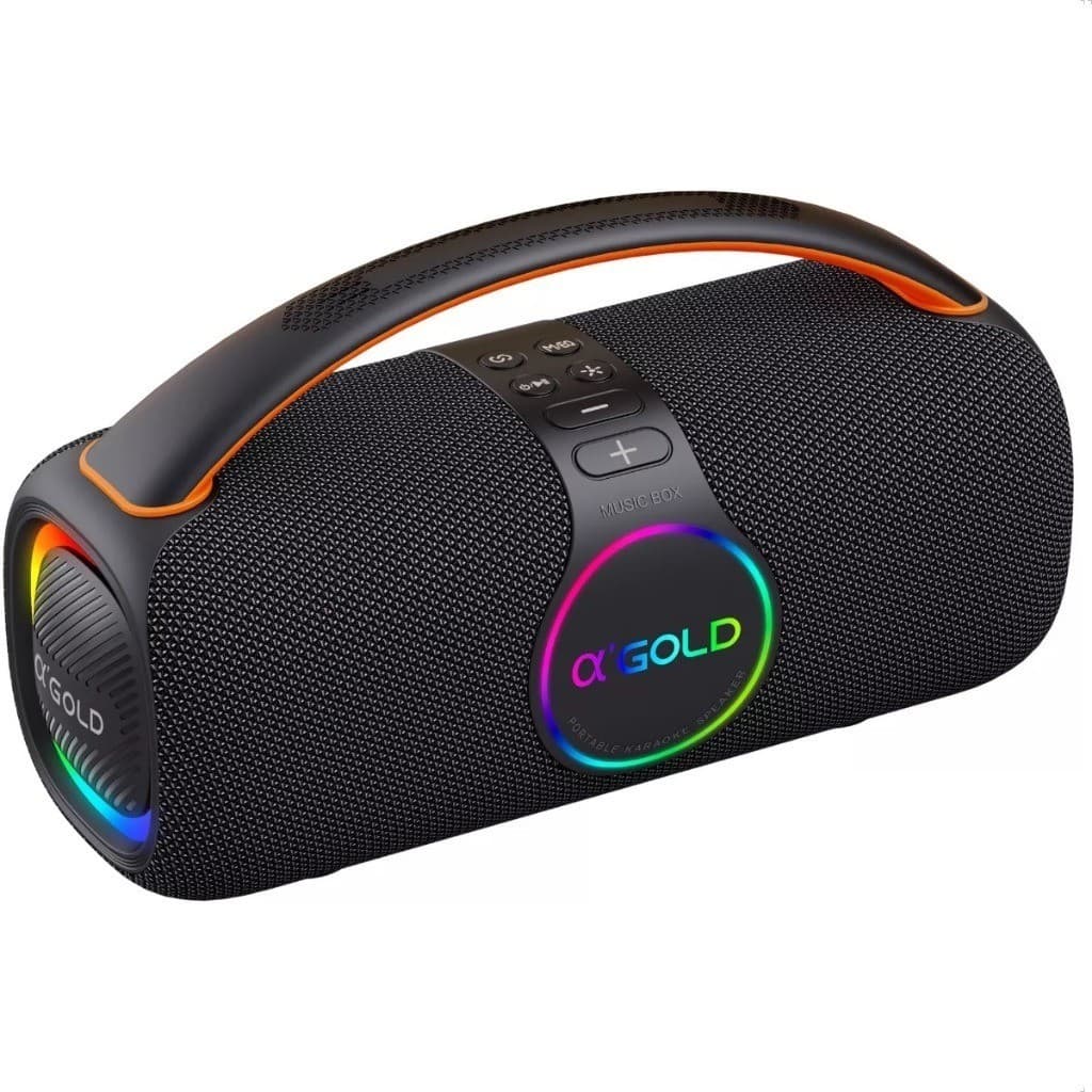 Caixa de som Bluetooth Portátil SM-32A A'Gold IPX6 80W