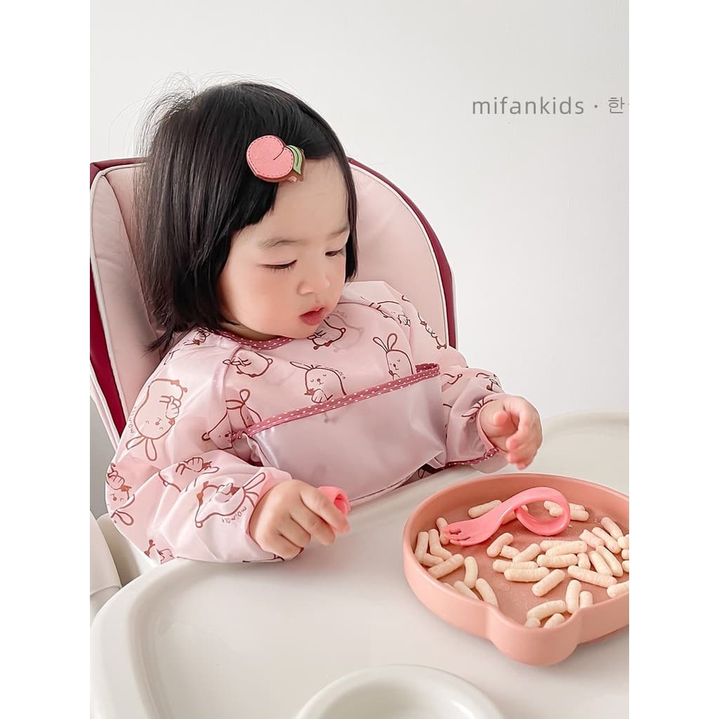 Verão leve à prova dwaterproof água bebê independente comida macacão bebê comer babadores sem mangas crianças reverso ve
