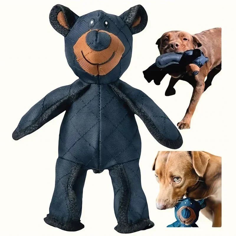 Brinquedo para Cães de Estimação, Urso de Pelúcia Indestrutível, Brinquedo Grande para Mastigar, Brinquedo de Limpeza D