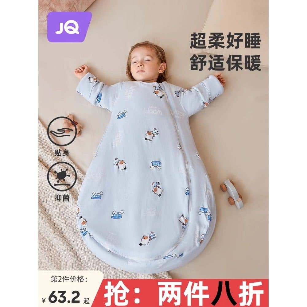 Jingqi Saco de Dormir para Bebês Primavera Outono Inverno Estilo Infantil Crianças Colcha Anti-Kick Bebê Recém-nascido Q