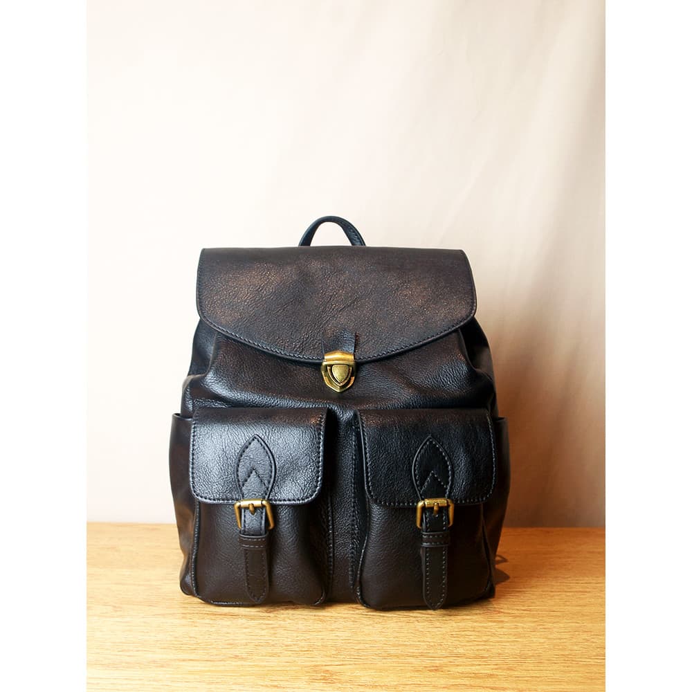 High-End mochila feminina couro genuíno 2026 novo estilo primeira camada de couro mochila feminina saco de escola de cou