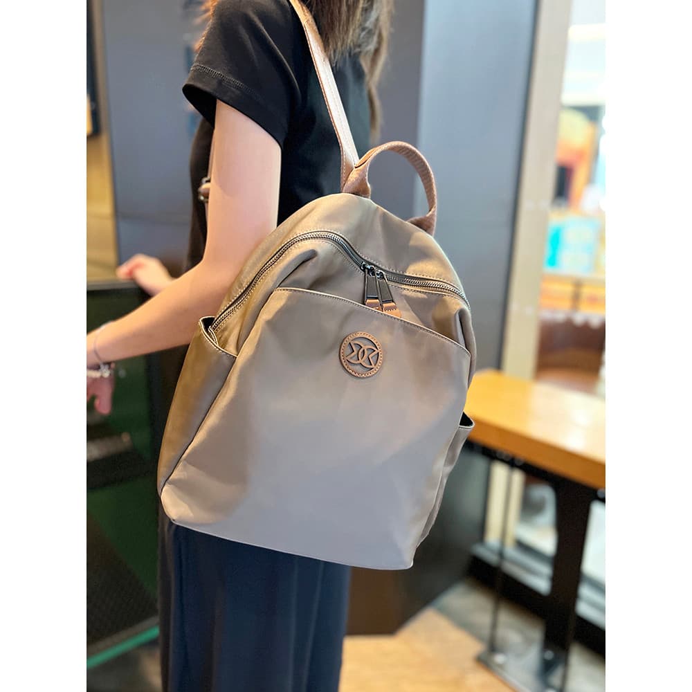À prova dwaterproof água Oxford pano mochila feminina 2025 outono novo estilo Casual All-Match leve mochila de viagem Hi