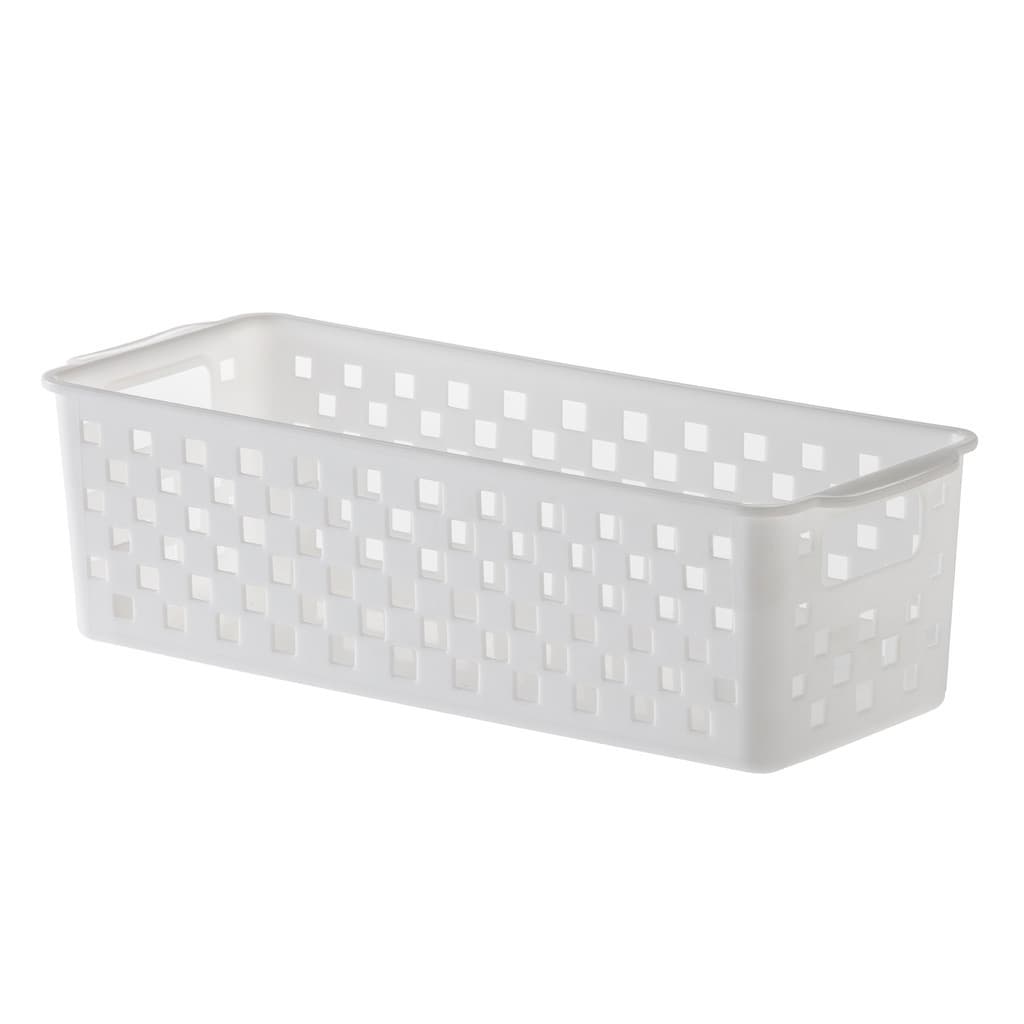 Cesto Organizador Quadratta 27X11X8  Branco - Paramount 892