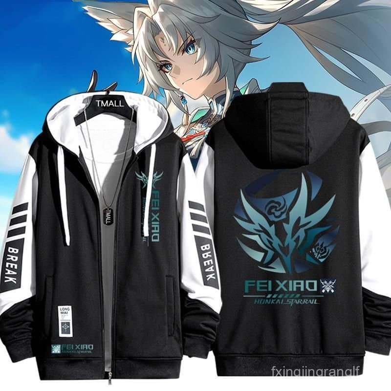 Jogo Honkai Star Rail Anairis QuiñOnes Moletom Impressão Jaqueta Casual Para Outono E Inverno Roupas Masculinas E Femini