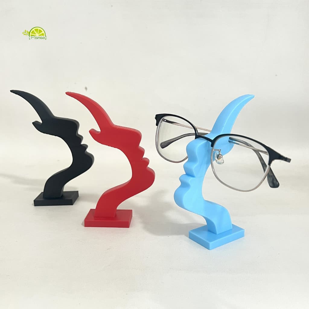 Eyewear Keeper Rack Side Face Glasses Stand Handcrafted Wooden Eyeglasses Holder for Desktop Decor Perfect Gift for Love