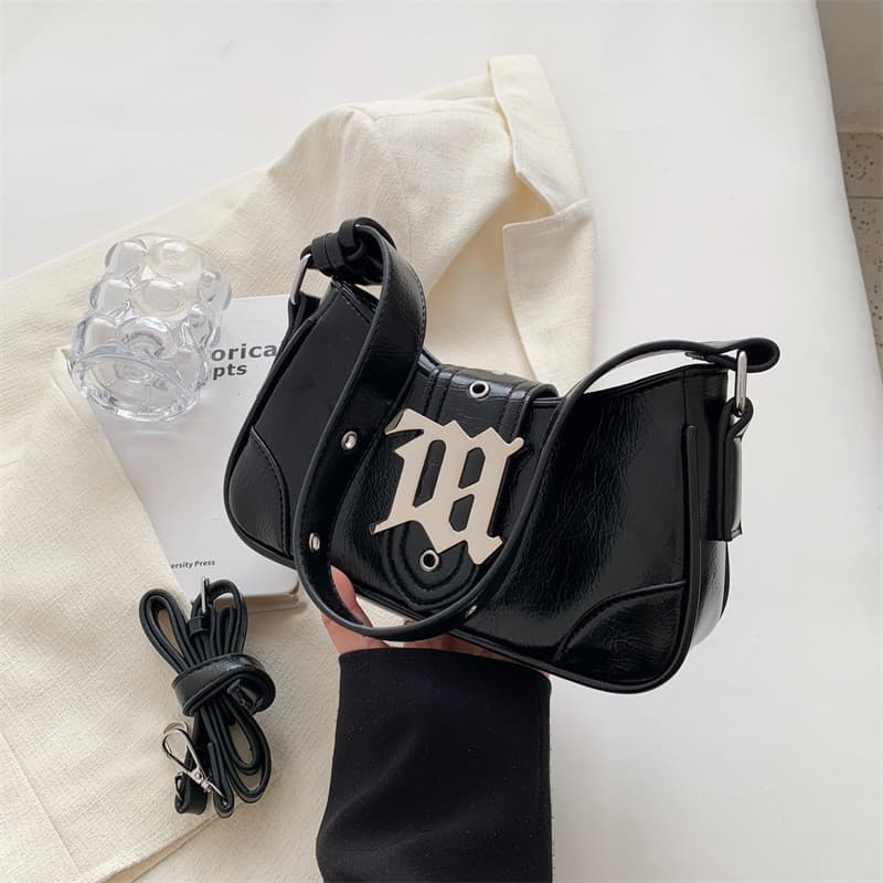 YF Novo Estilo Versão Coreana Estilo Horizontal Quadrado Tipo Zíper Bolsa nas Axilas High-End Requintado Costura Bloquei