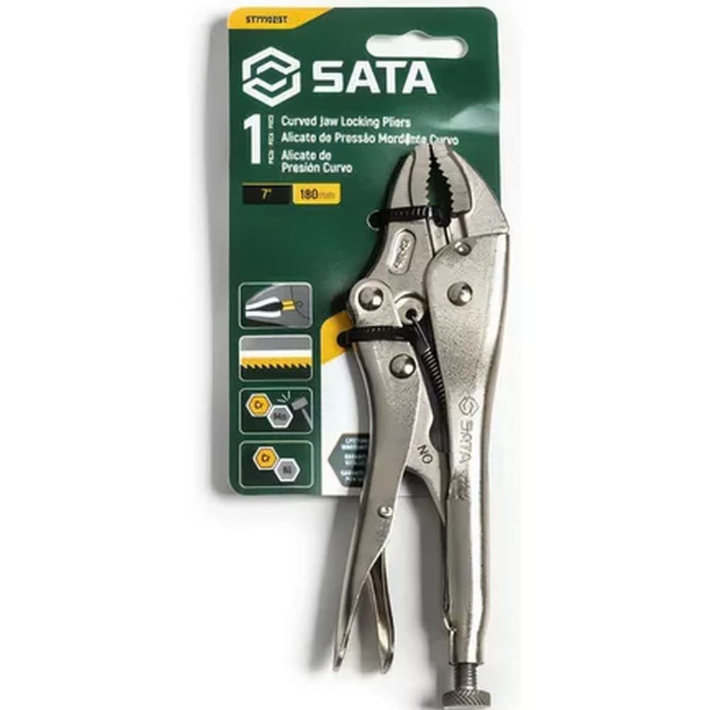 Alicate de Pressao Mordente Curvo  CRV 7"  Sata ST71102ST