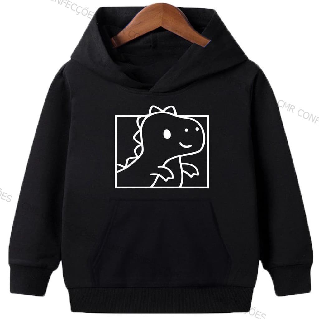Moletom Infantil Canguru Dinossauro Menino Menina - Envio em 24h Gaelshop Flash Modas