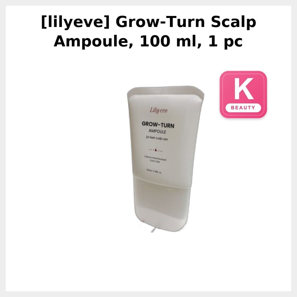 [lilyeve] Ampola Grow-Turn Para Couro Cabeludo , 100 ml , 1 Unidade/Coreana/Fortalecimento Da Raiz/100 % Genuína kglowbo