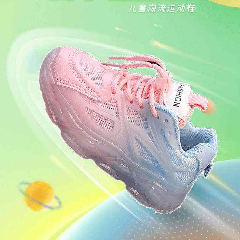Meninas sapatos esportivos dois algodão mais veludo sapatos infantis 2025 primavera outono inverno novo estilo geléia so