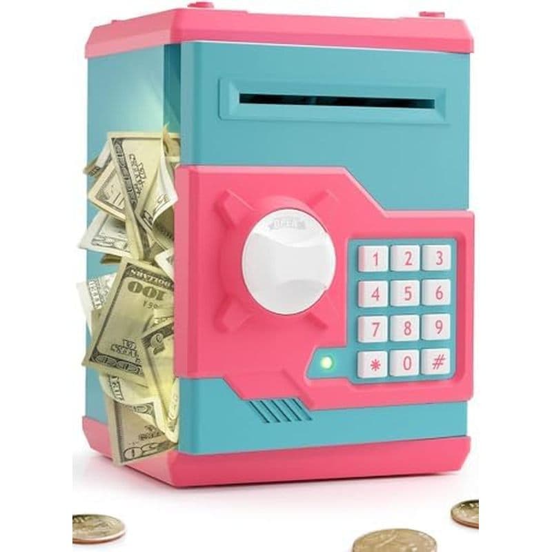 Mealheiro Para Meninas , Meninos , Grandes Bancos Eletrônicos Moedas De Dinheiro Com Proteção Por Senha , Caixa Automáti