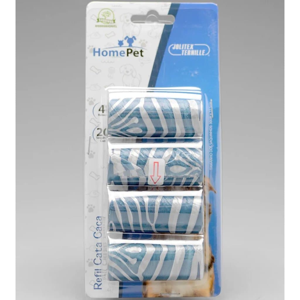 Refil 4 Rolos Cata Caca Saco Plastico Cachorro Gatos Cata Fezes