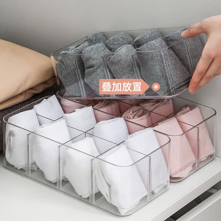 Caixa de armazenamento de roupas íntimas femininas, caixa organizadora de roupas íntimas sem cobertura, sutiã de plástic
