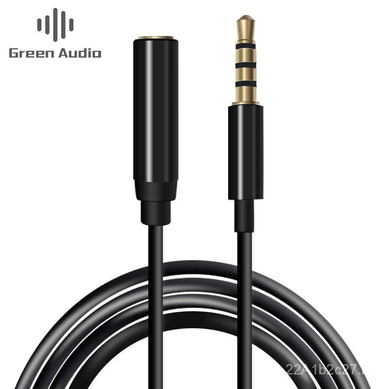 Microfone de lapela GAZ-CB26 com cabo de extensão de 2m, cabo de áudio macho-fêmea de 3,5mm para conexão de fone de ouvi