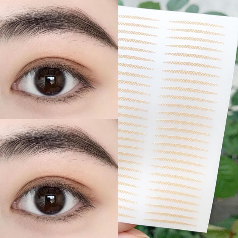 You Yishi Extra-fino em forma de azeitona dupla pálpebra adesivo feminino cor de carne sem costura cor de pele Natural u