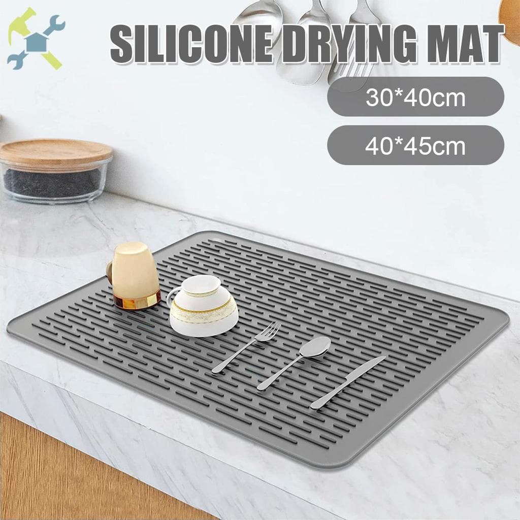 Tapete De Secagem De Silicone 18x16in/16x12in Pratos Resistente Ao Calor Escorredor De SHOPCYC0965