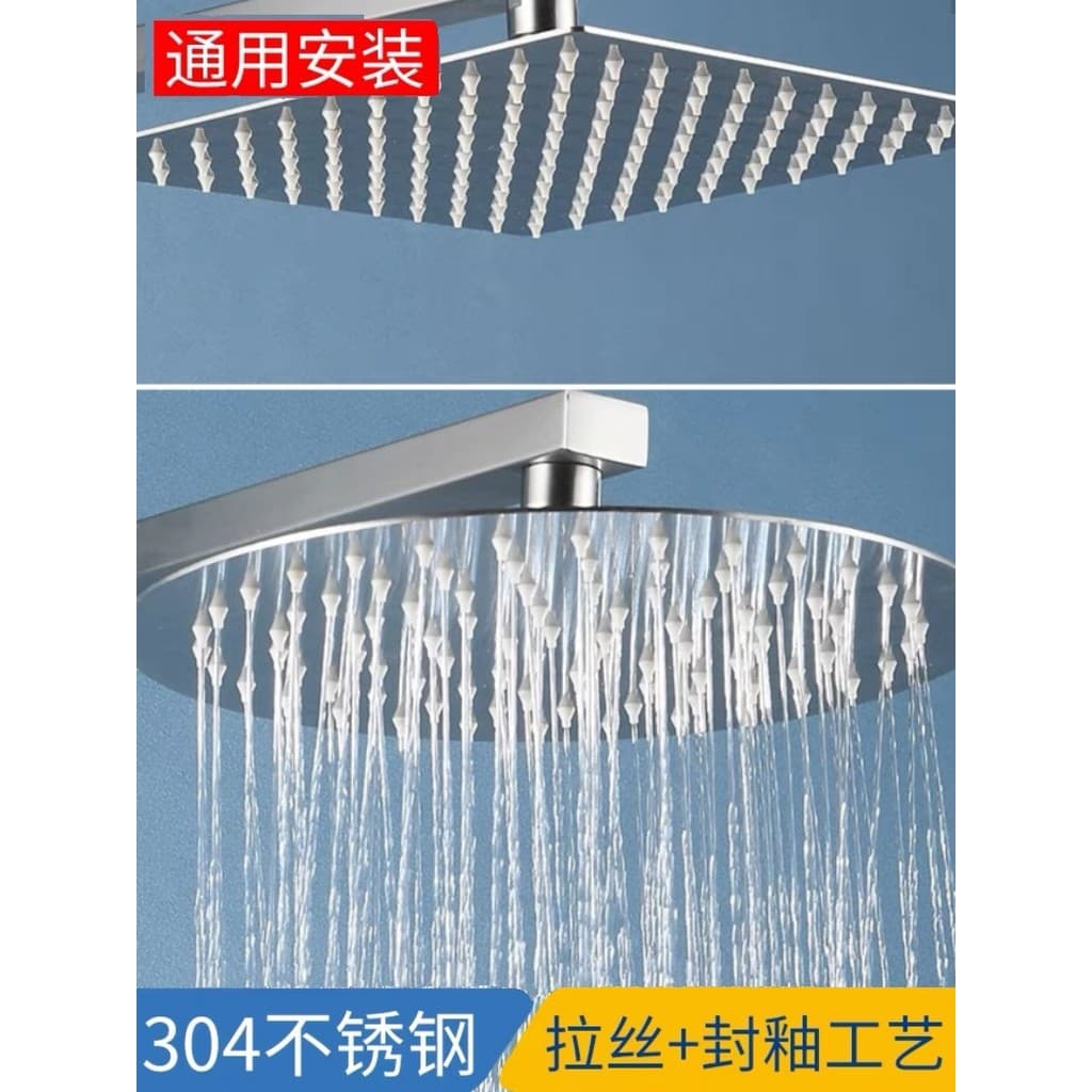 Cabeça de banho para banheiro, chuveiro grande, Spray superior de chuveiro, aço inoxidável 304, escovado, banheiro, Hote