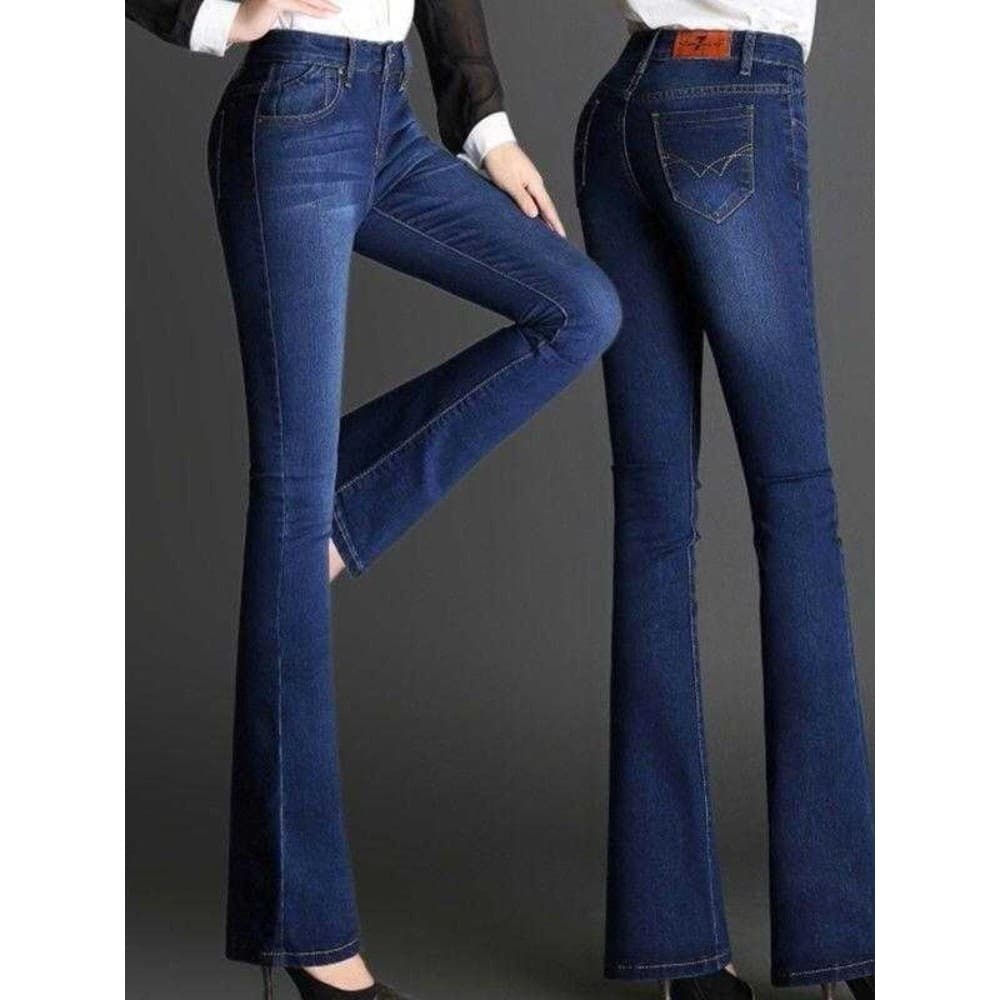 2025 primavera outono novo estilo cintura alta magro-ajuste mais magro olhar Jeans feminino estiramento fino-ajuste pequ