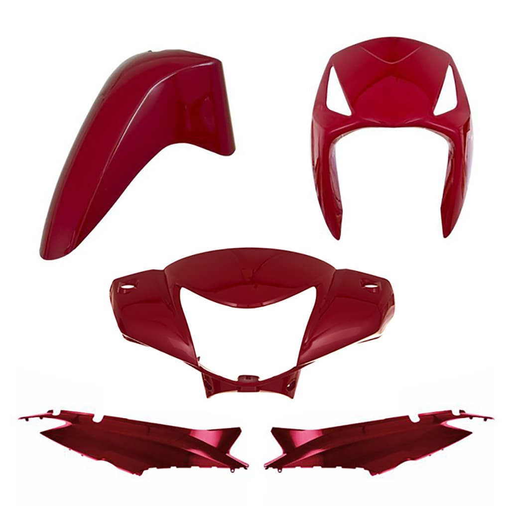 Conjunto Kit Carenagem 4 Peças Completo Pro Tork Cromo Forte Biz 125 Ks/es 2006/10 Modelo Original