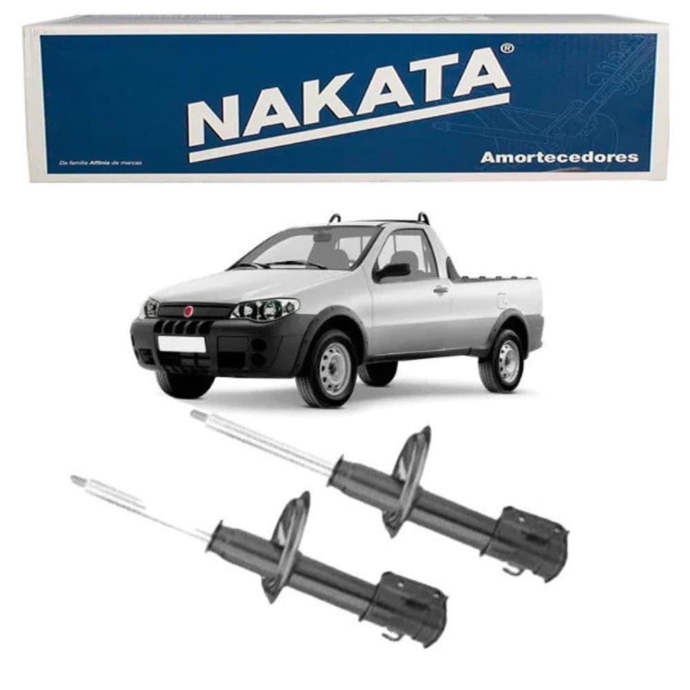 PAR Amortecedor Fiat Strada 2001 a 2020 Nakata HG33004