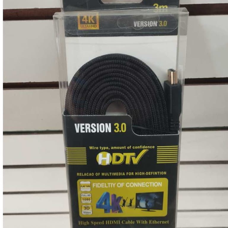 Cabo HDMI 4K Ultra HD Version 3.0 - 3 Metros e 2 Metros