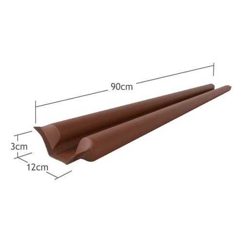 Veda Fresta Protetor Vedação De Portas Rolinho 90cm Marrom