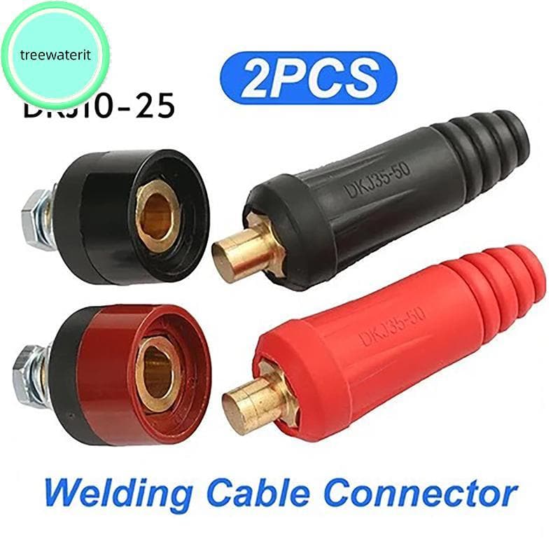 treewaterit DKJ10-25 Cabo De Máquina De Solda Europeia Conector De Soldagem Encaixe Rápido Macho Fêmea br