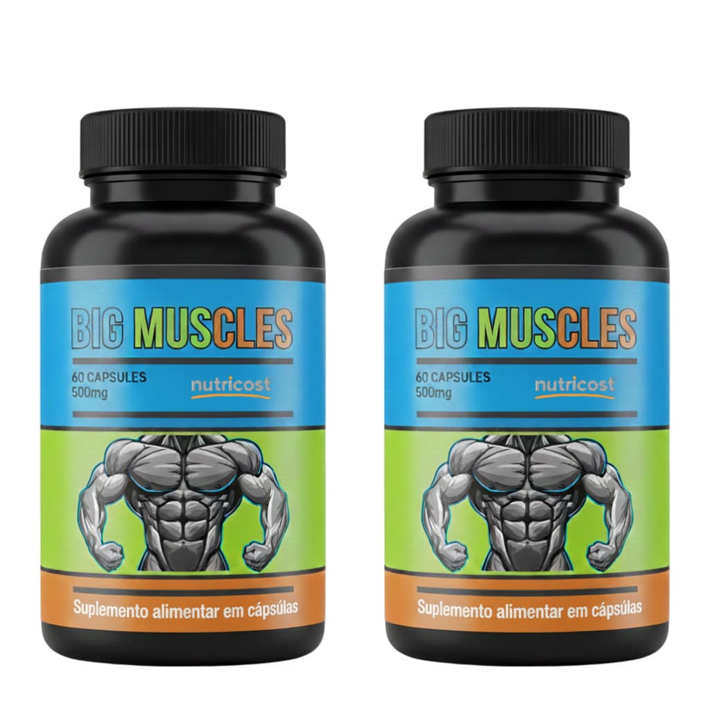 2 Big Muscle 60 cápsulas - Mais Força e Resistência nos Treinos