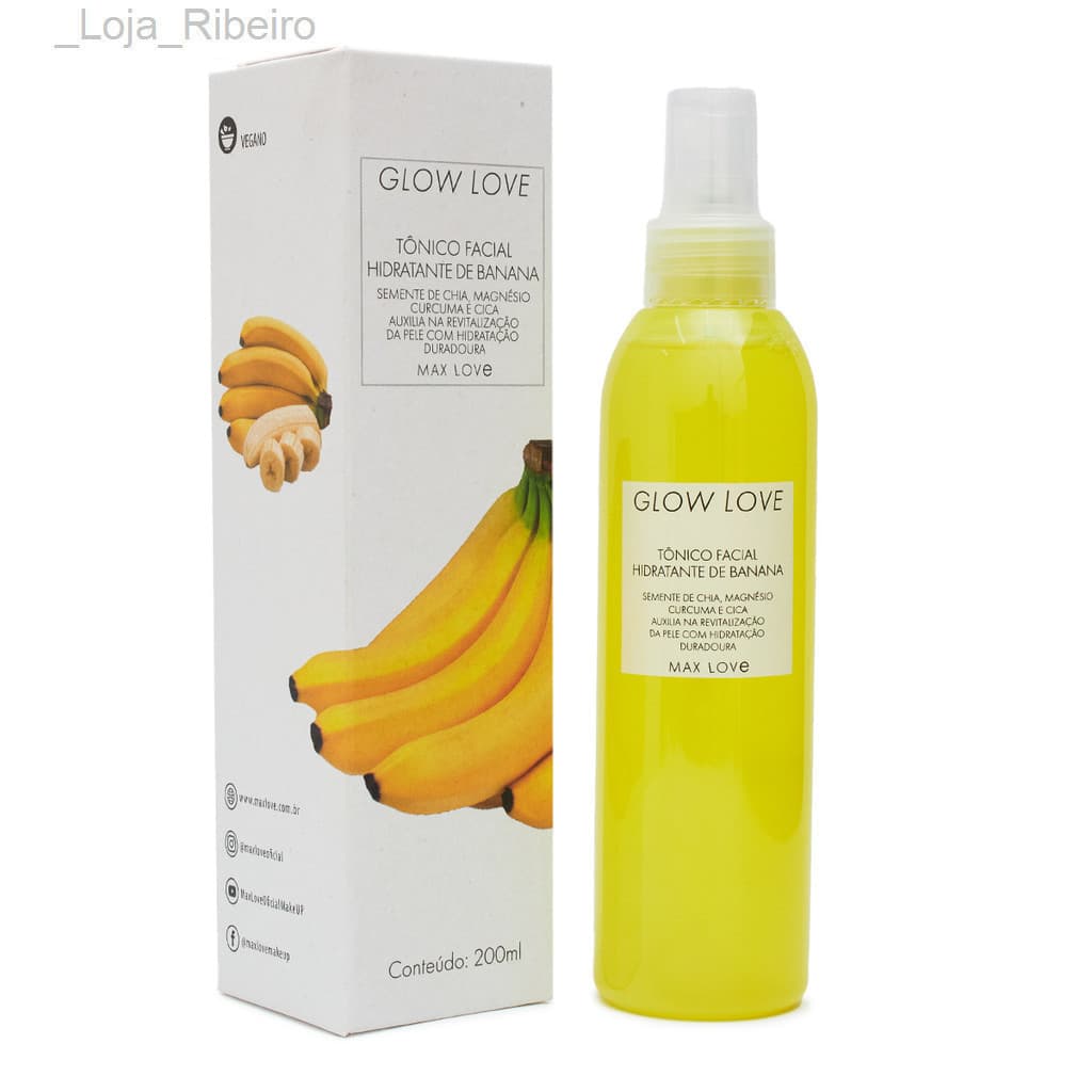 (V)Tônico Facial Hidratante Glow Love Banana Max LoveQTLEATMHV3YX