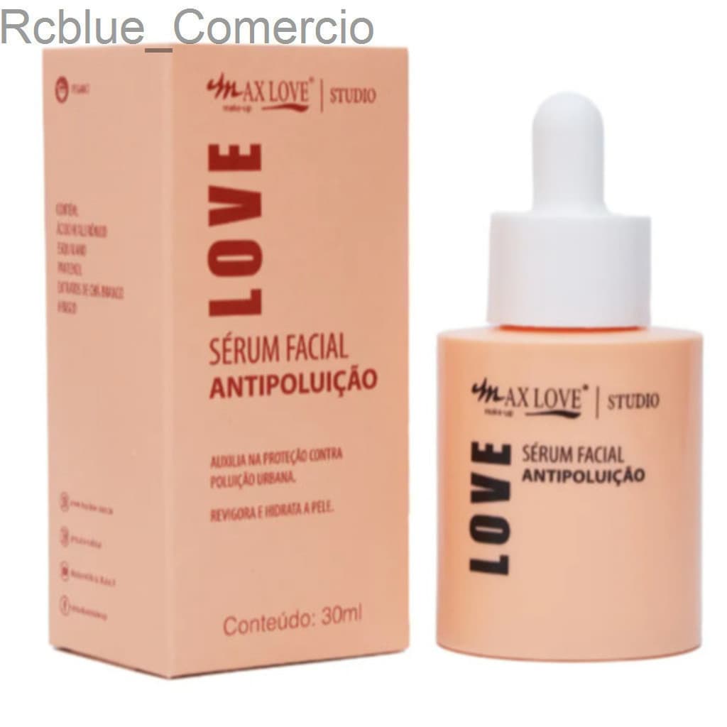 (V)✨ Sérum Facial Antipoluição Max Love 30ml – Proteção, Hidratação e Vitalidade