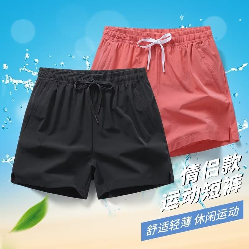 Comércio exterior corte etiqueta Shorts de três pontos masculino feminino verão fino de secagem rápida Casual esportes c