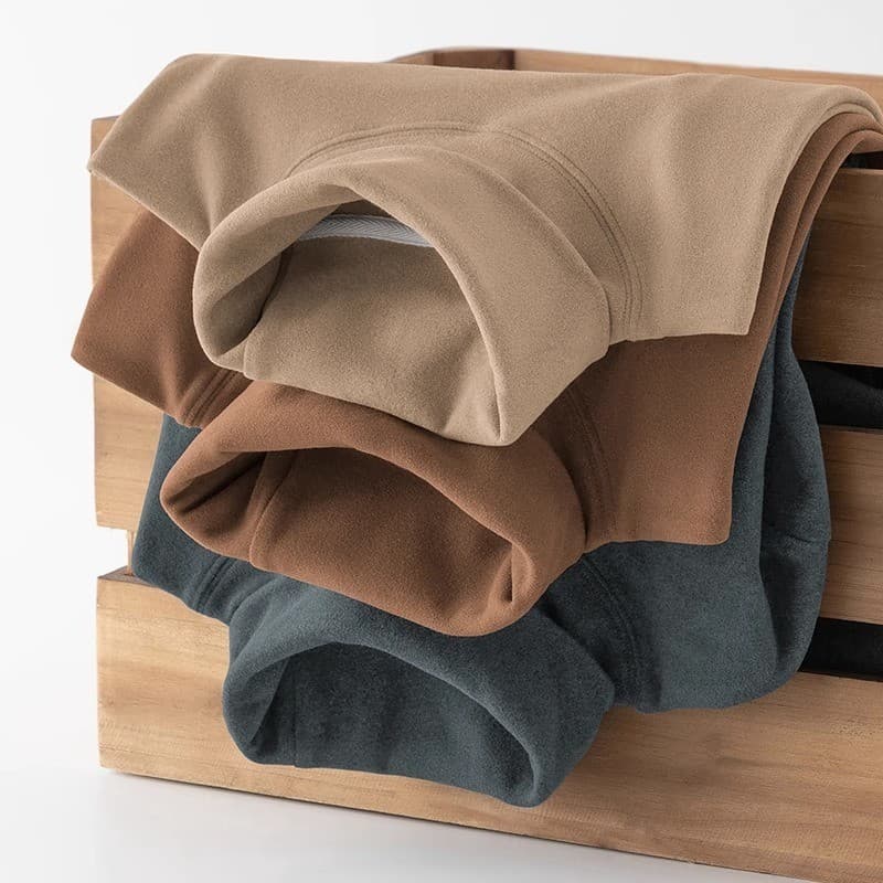 Shopping contador retiro meia gola alta forro de veludo alemão engrossado roupa interior térmica masculina roupas de out