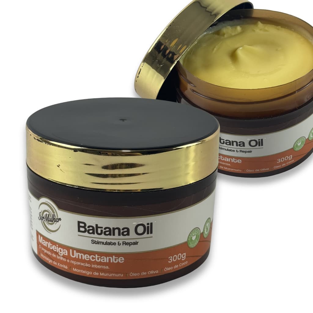 Batana Oil Manteiga Capilar 300g Tratamento Intensivo Hidratação Reparação e Brilho