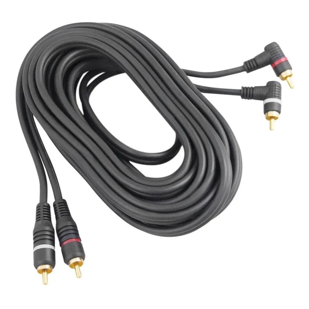 Cabo emborrachado RCA, 5mts - Som automotivo