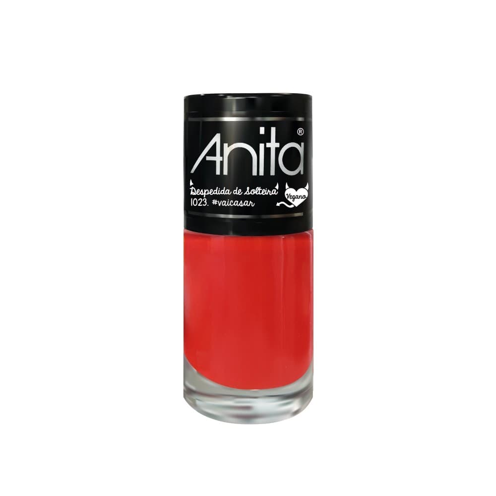 Esmalte Anitta #Vai Casar Vermelho Vivo Alta Cobertura