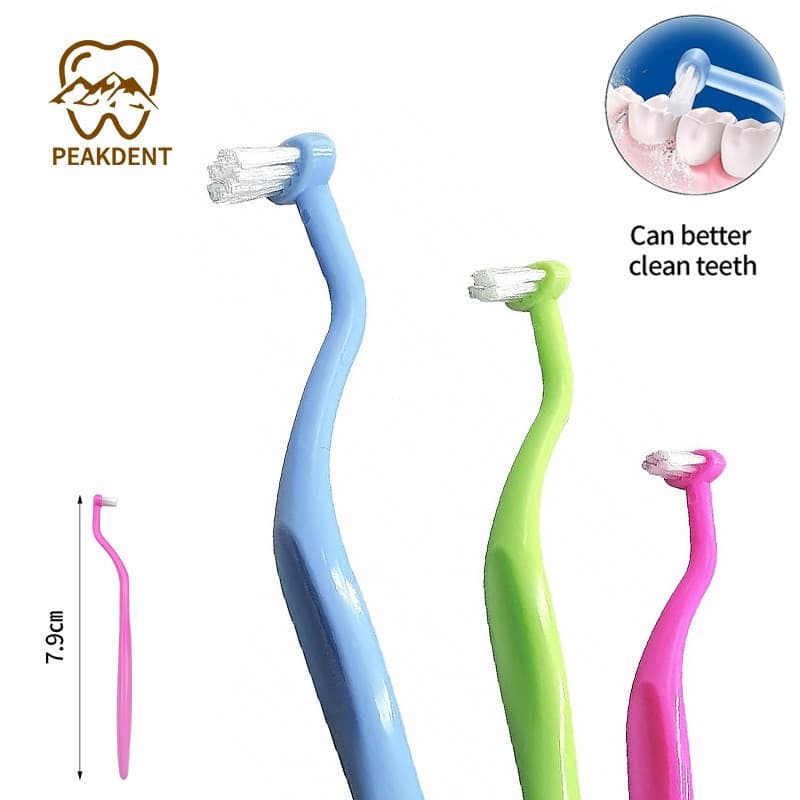 Cabeça de Escova de Dentes Elbow Single Pack com Bandas de Correção, Cerdas Pequenas e Macias, Higiene Oral para QNA4