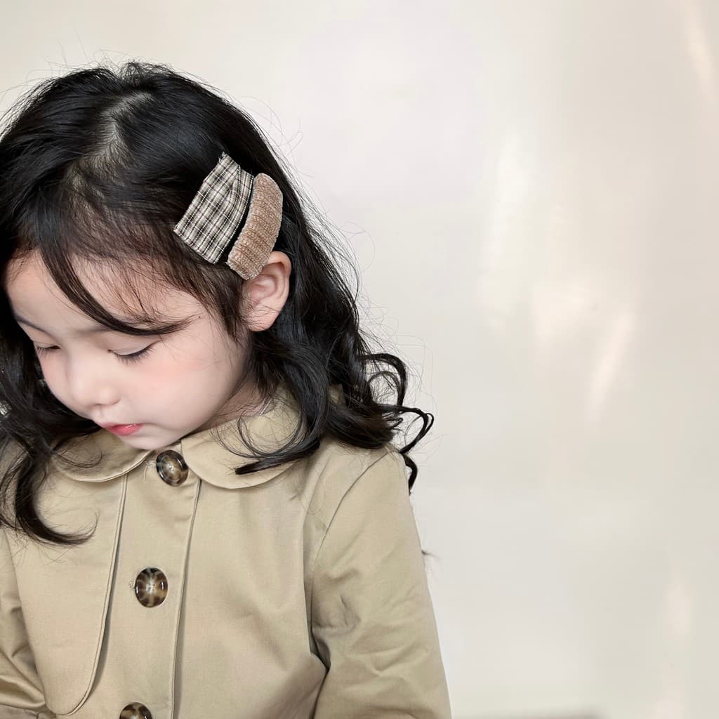 Leite café cor tecido infantil bb clipe bonito menina Floral franja clipe lateral grampo de cabelo do bebê acessórios pa