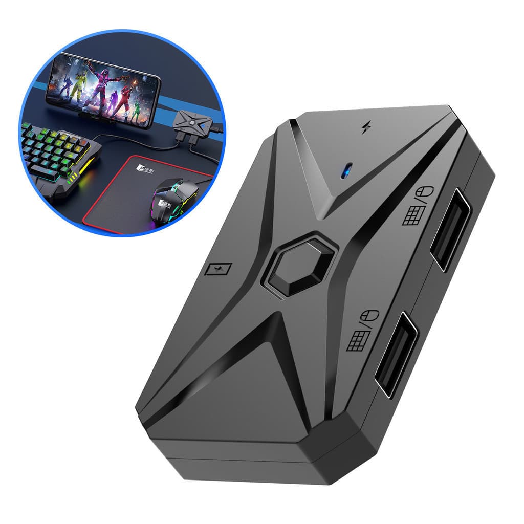 Gamwing M1PRO + Conversor Gmae Móvel Adaptador De Teclado E Mouse Para Dispositivos Móveis Android PUBG Suporte Conexão