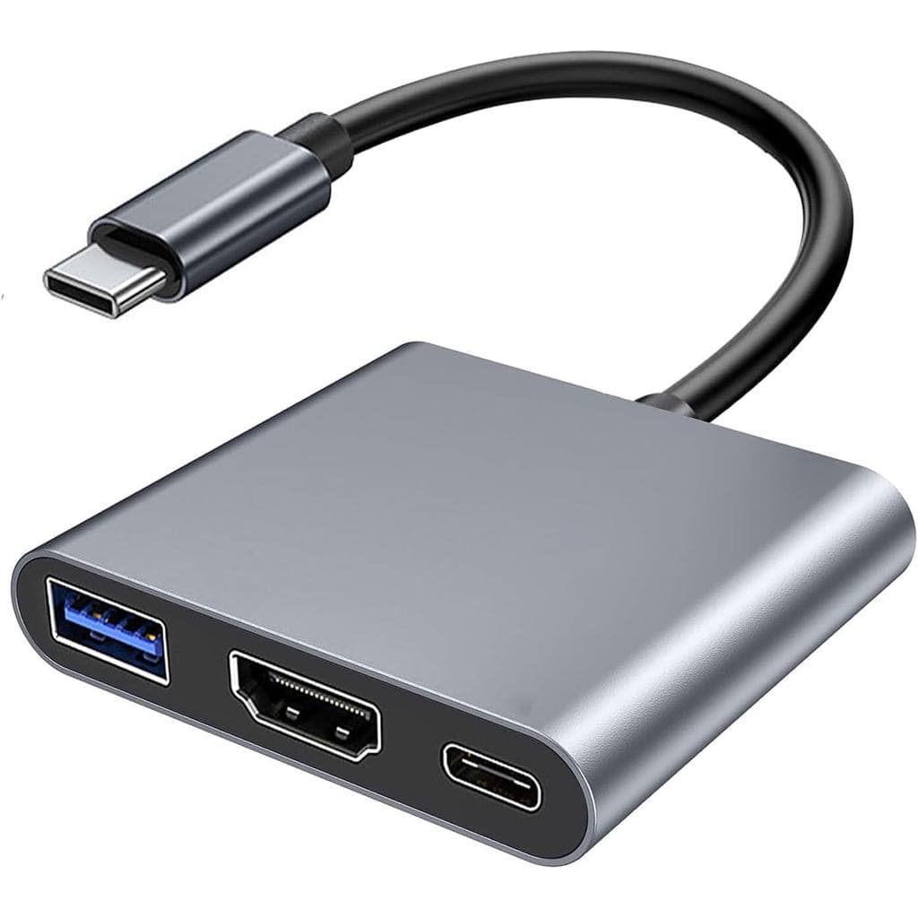 Adaptador Hub B-Max 3 em 1 USB-C PD HDMI USB 3.0 + Garantia E Nota