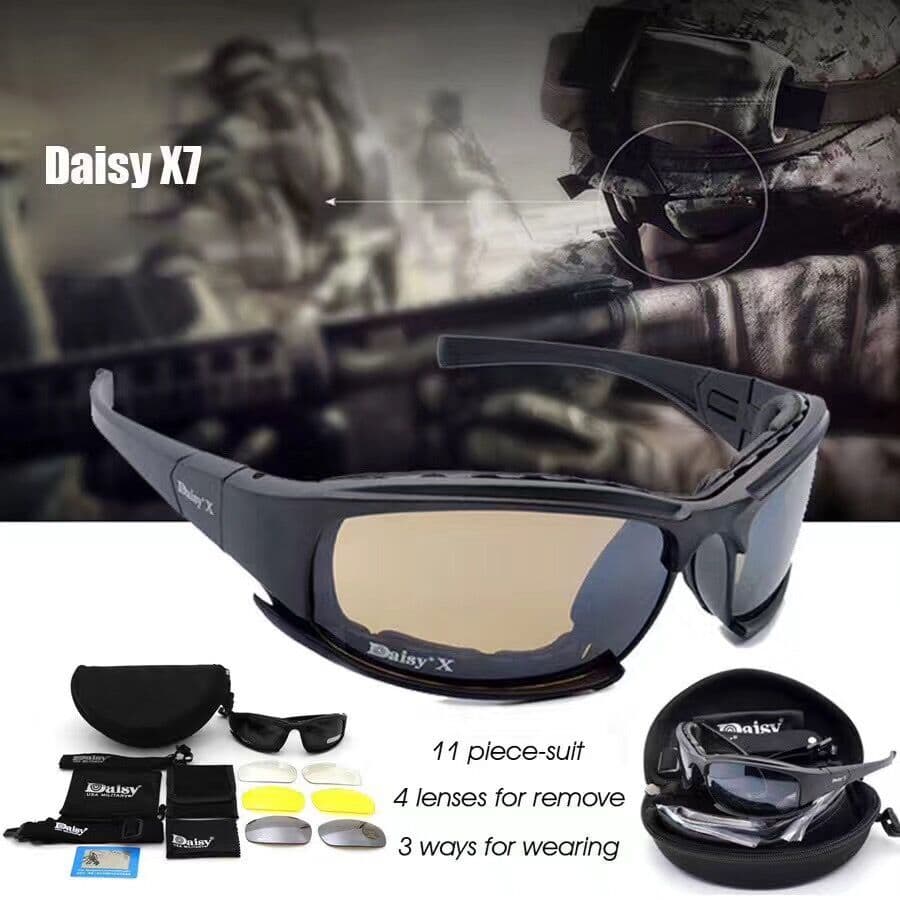 Ao ar livre X7 óculos táticos CS forças especiais tiro à prova de balas ventilador militar à prova de vento areia pesca