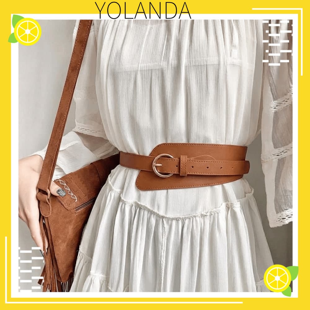 Alça De Cintura YOLANDAGOODS , Cinto De Espartilho Com Design Elástico Largo , Retrô Versátil